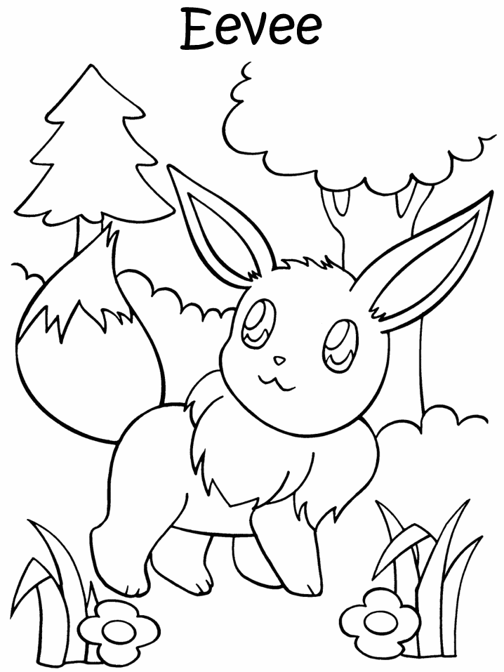 Plansa de colorat cu Pokemon 84 83